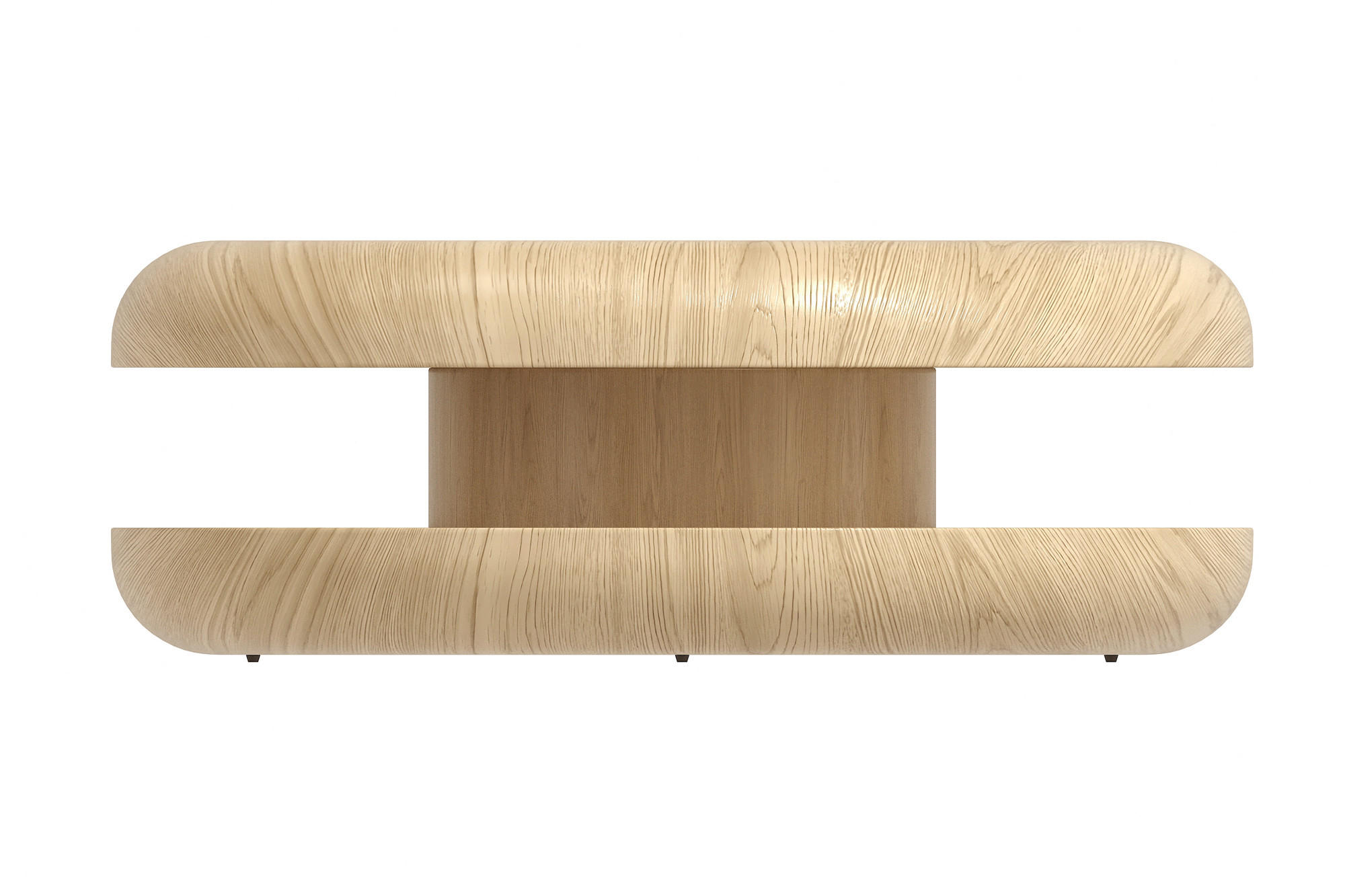 COUCHTISCH furniert 90/90/35 cm rund Naturfarben  - Naturfarben, MODERN, Holzwerkstoff (90/90/35cm) - Livetastic