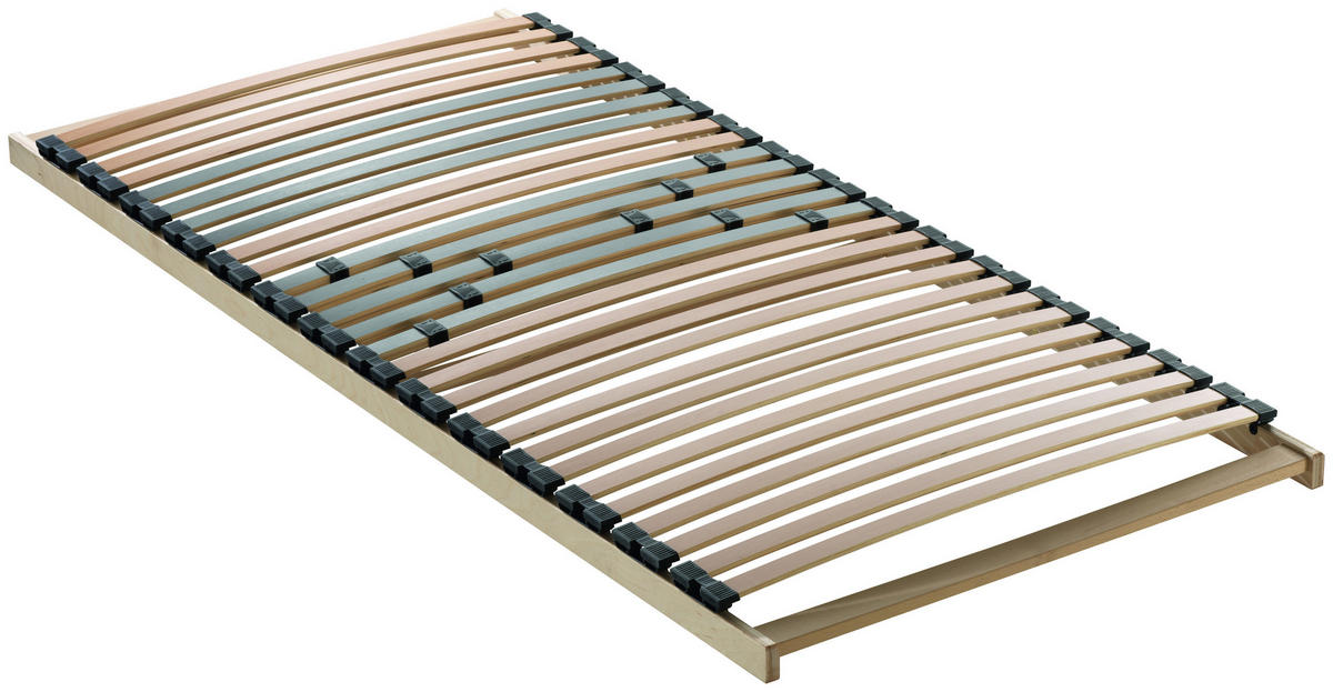 LATTENROST 100/200 cm Mittelzone verstellbar, Birke  - Birkefarben/Buchefarben, Basics, Holz (100/200cm) - Novel