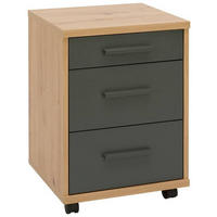 ROLLCONTAINER 40/56/39 cm  - Anthrazit/Eiche Artisan, KONVENTIONELL, Holzwerkstoff/Kunststoff (40/56/39cm) - Cantus