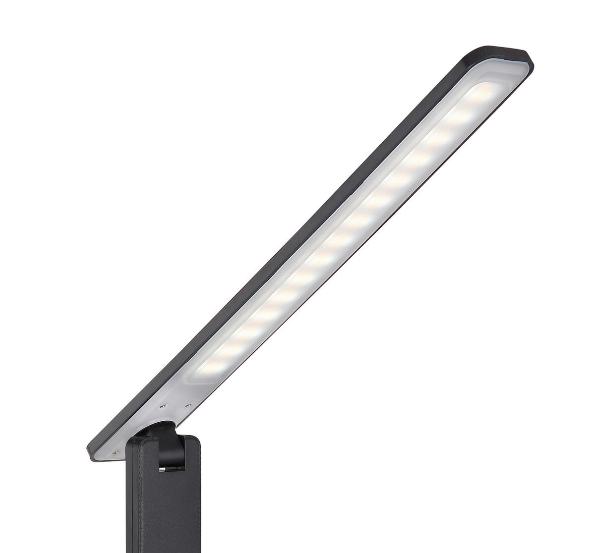 LED-TISCHLEUCHTE 42/11,5/56,5 cm   - Opal/Schwarz, Design, Kunststoff (42/11,5/56,5cm) - Globo