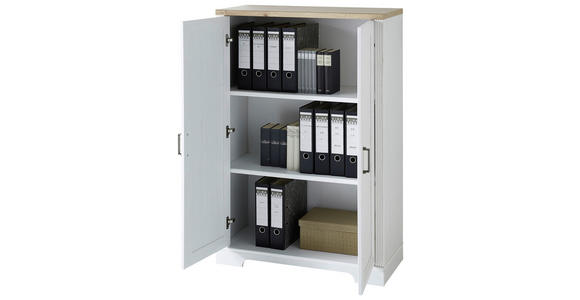 KOMMODE in 86/127/38 cm - Eiche Artisan/Pinienfarben, KONVENTIONELL, Holzwerkstoff/Metall (86/127/38cm) - Carryhome