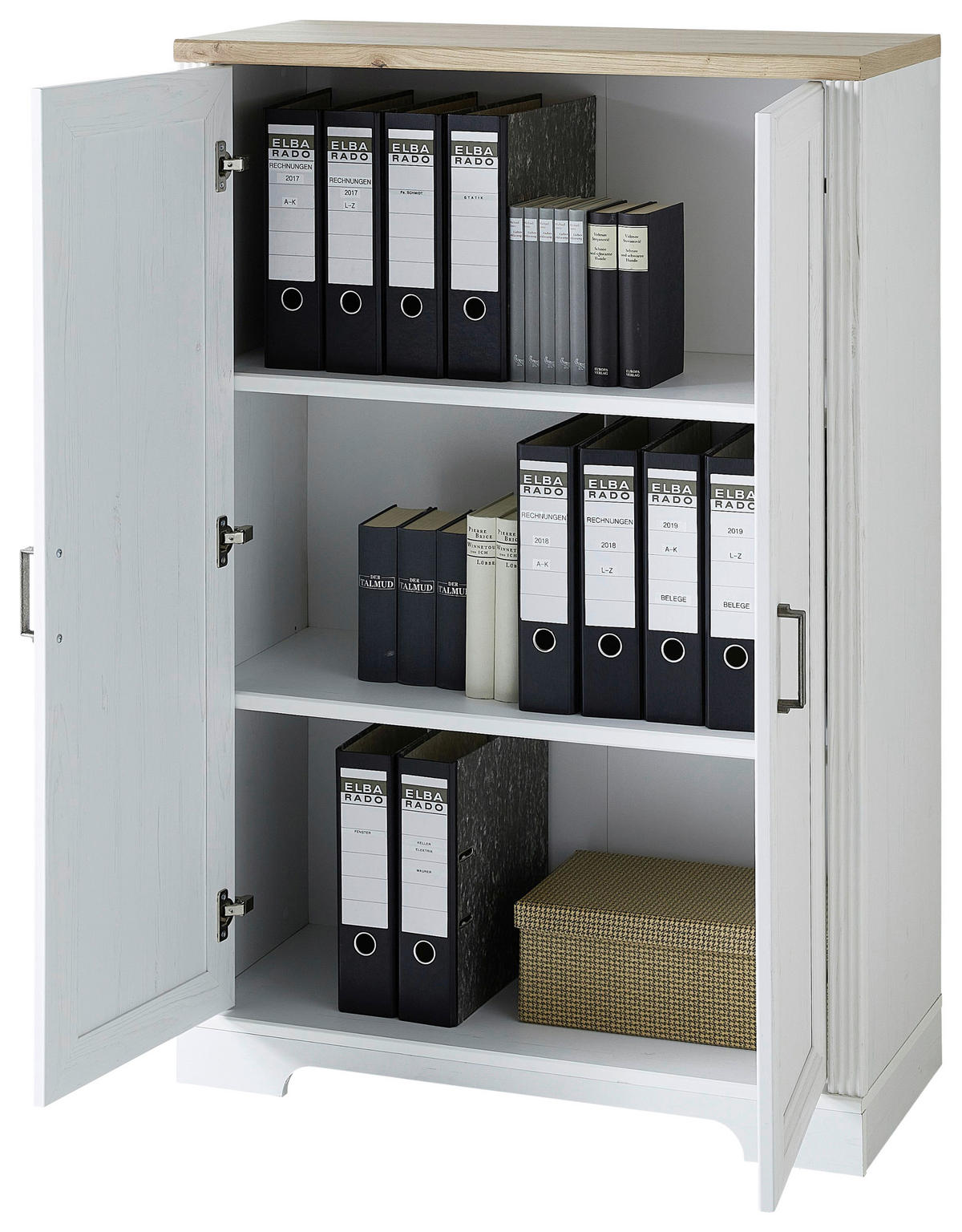 KOMMODE  in 86/127/38 cm  - Eiche Artisan/Pinienfarben, KONVENTIONELL, Holzwerkstoff/Metall (86/127/38cm) - Carryhome