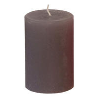 STUMPENKERZE  - Grau, Basics (5,8/8cm) - Steinhart