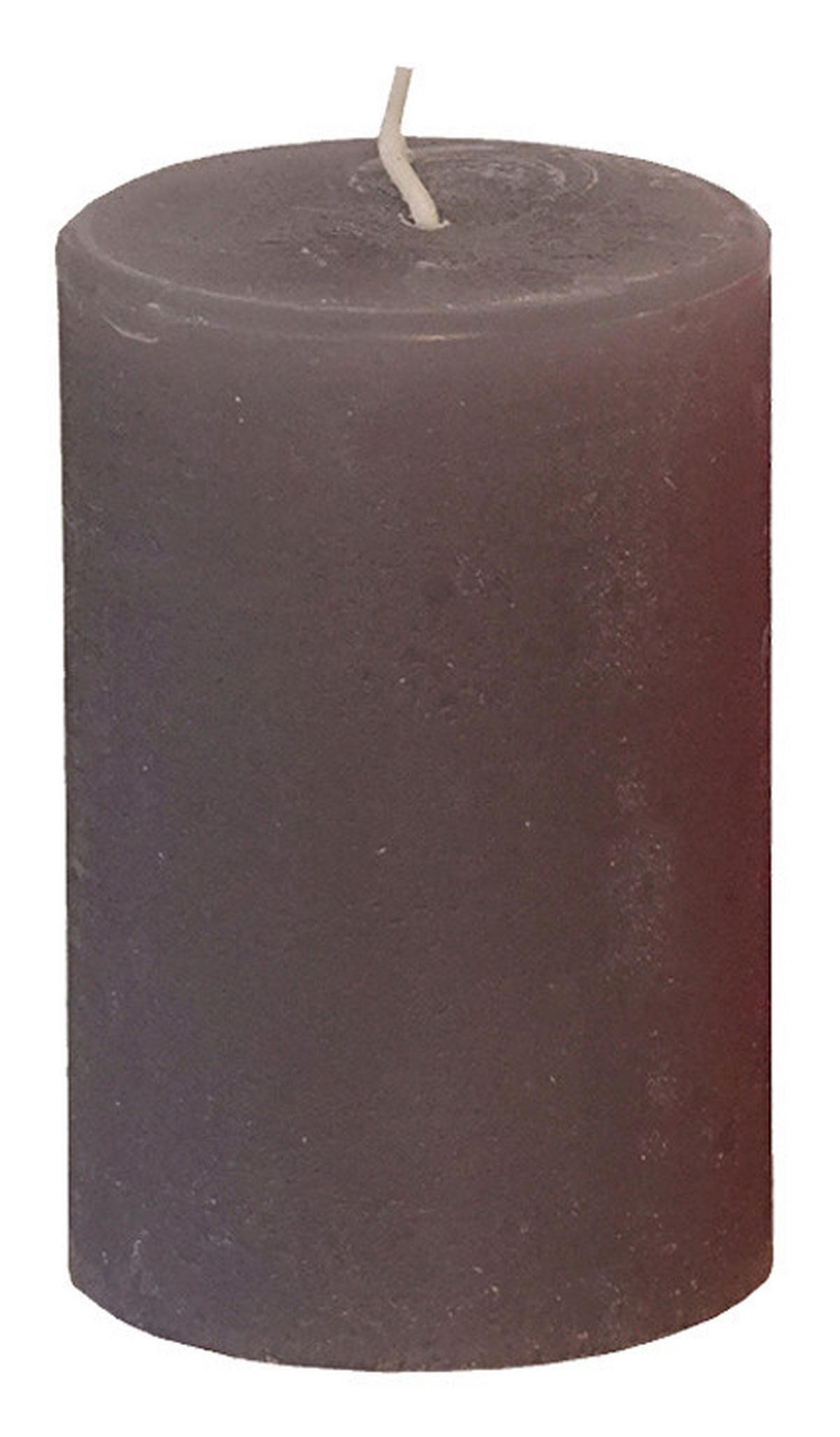 STUMPENKERZE  - Grau, Basics (5,8/8cm) - Steinhart