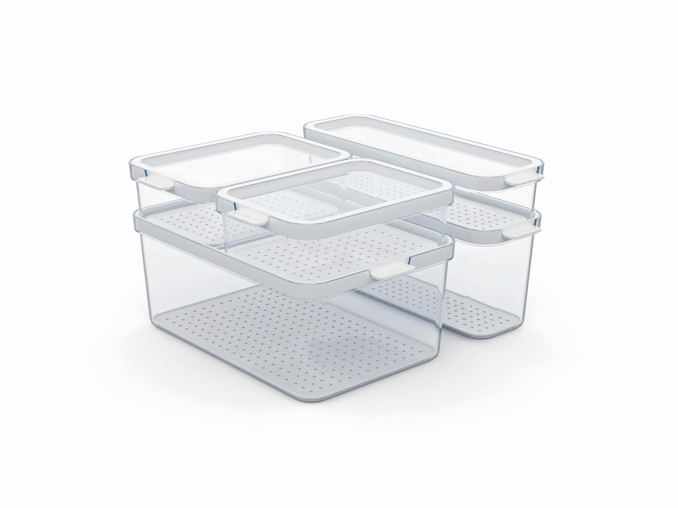FRISSENTARTÓDOBOZ-SZETT  - Basics (29,2/28,4/17cm) - Rotho