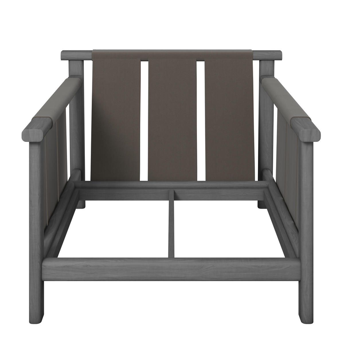 LOUNGESESSEL Anthrazit, Graphitfarben, Taupe Esche vollmassiv  - Taupe/Anthrazit, ROMANTIK / LANDHAUS, Holz/Textil (100/86/97,5cm) - Dieter Knoll