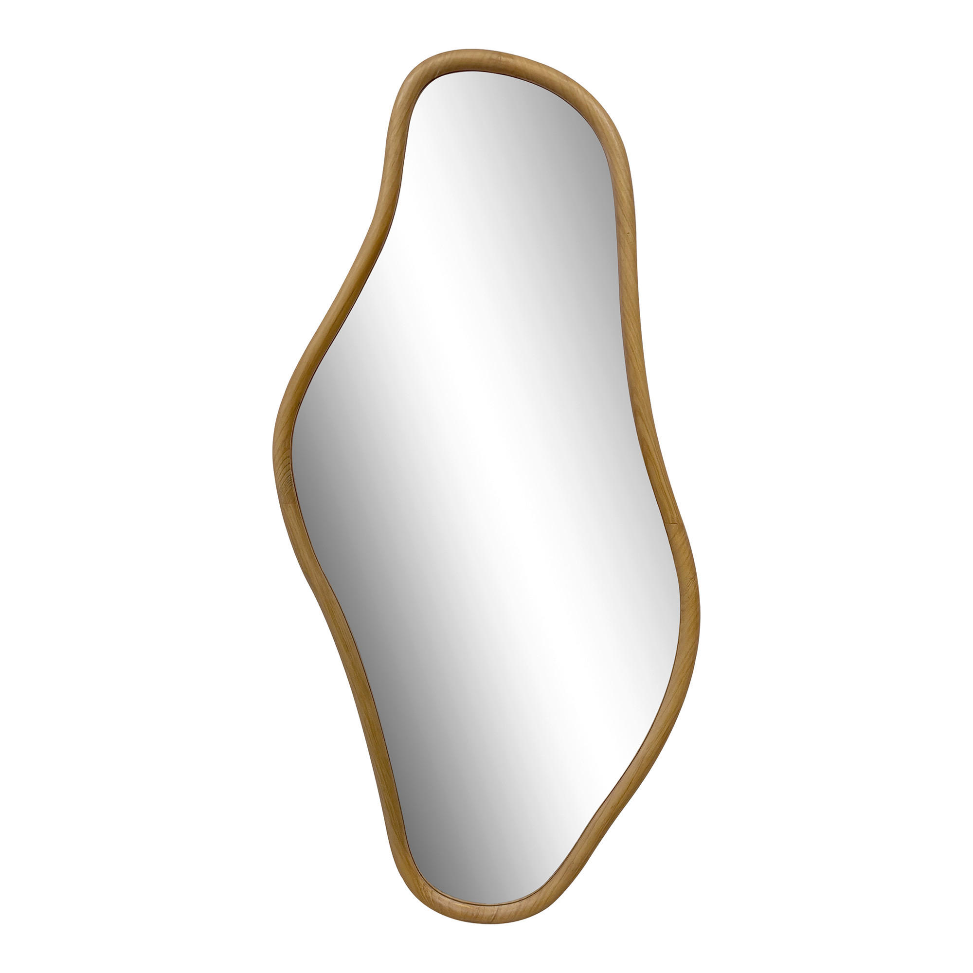 WANDSPIEGEL 60/120/2 cm    in organisch  - Klar/Kieferfarben, Design, Glas/Holz (60/120/2cm) - MID.YOU