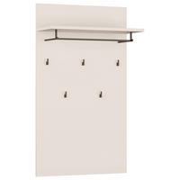 GARDEROBENPANEEL  in 74/127/30,7 cm  - Sandfarben/Grau, MODERN, Holzwerkstoff/Metall (74/127/30,7cm) - Carryhome