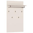 GARDEROBENPANEEL  in 74/127/30,7 cm  - Sandfarben/Grau, MODERN, Holzwerkstoff/Metall (74/127/30,7cm) - Carryhome