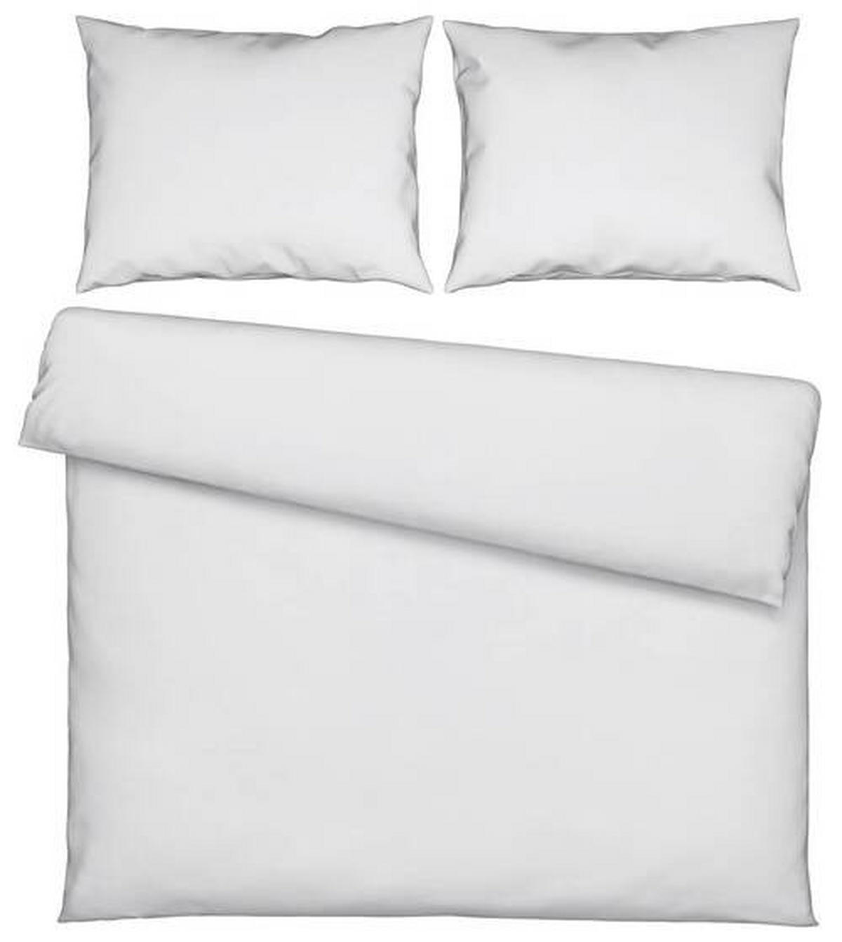 POSTEĽNÁ BIELIZEŇ, satén, biela, 240/220 cm - biela, Basics, textil (240/220cm) - Novel