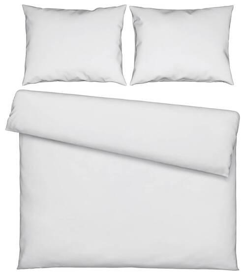 Novel POSTEĽNÁ BIELIZEŇ, satén, biela, 240/220 cm