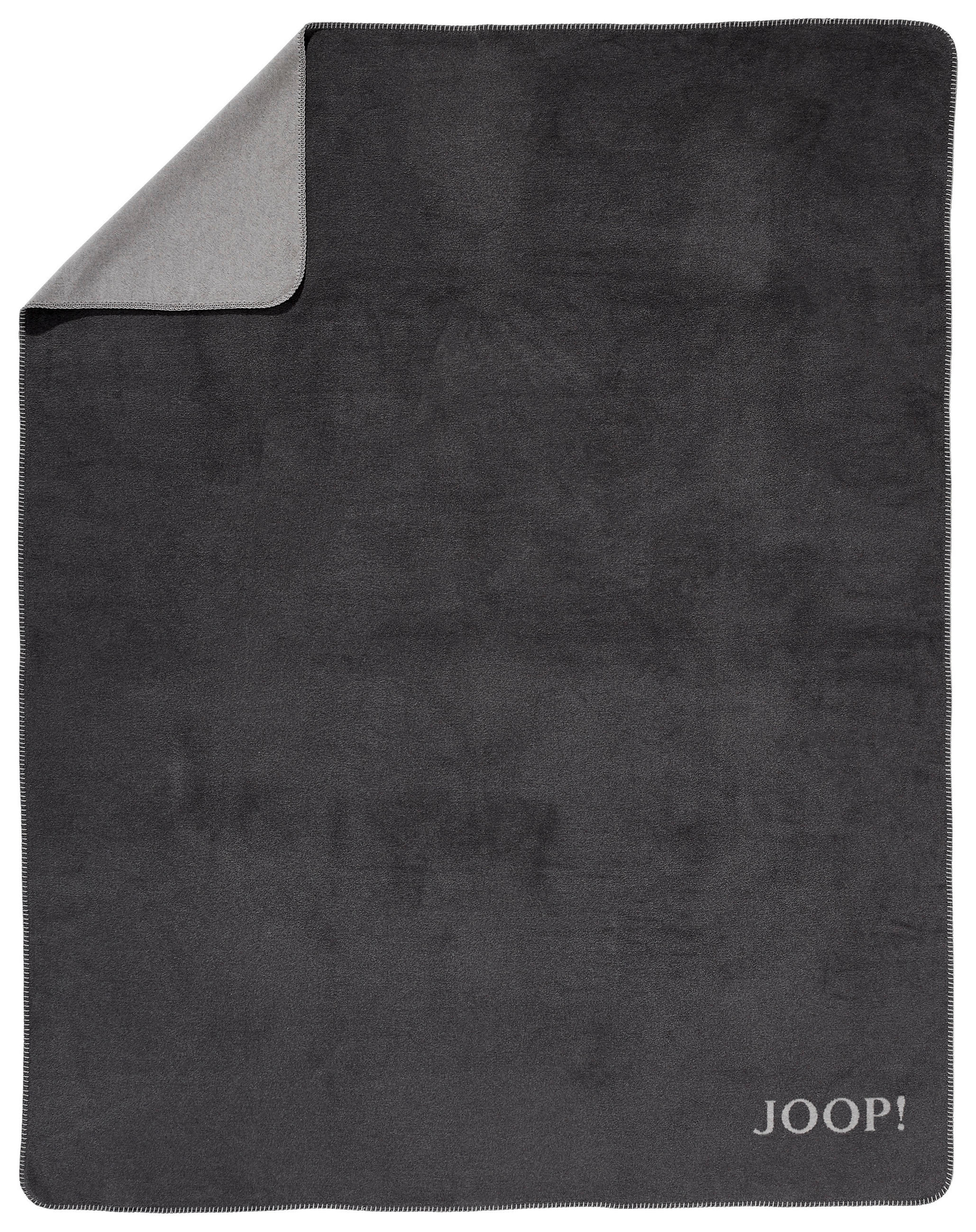 WOHNDECKE Uni Doubleface 150/200 cm  - Anthrazit/Grau, Basics, Textil (150/200cm) - Joop!