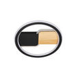 LED-DECKENLEUCHTE 30/6 cm   - Schwarz/Naturfarben, LIFESTYLE, Holz/Kunststoff (30/6cm) - Novel