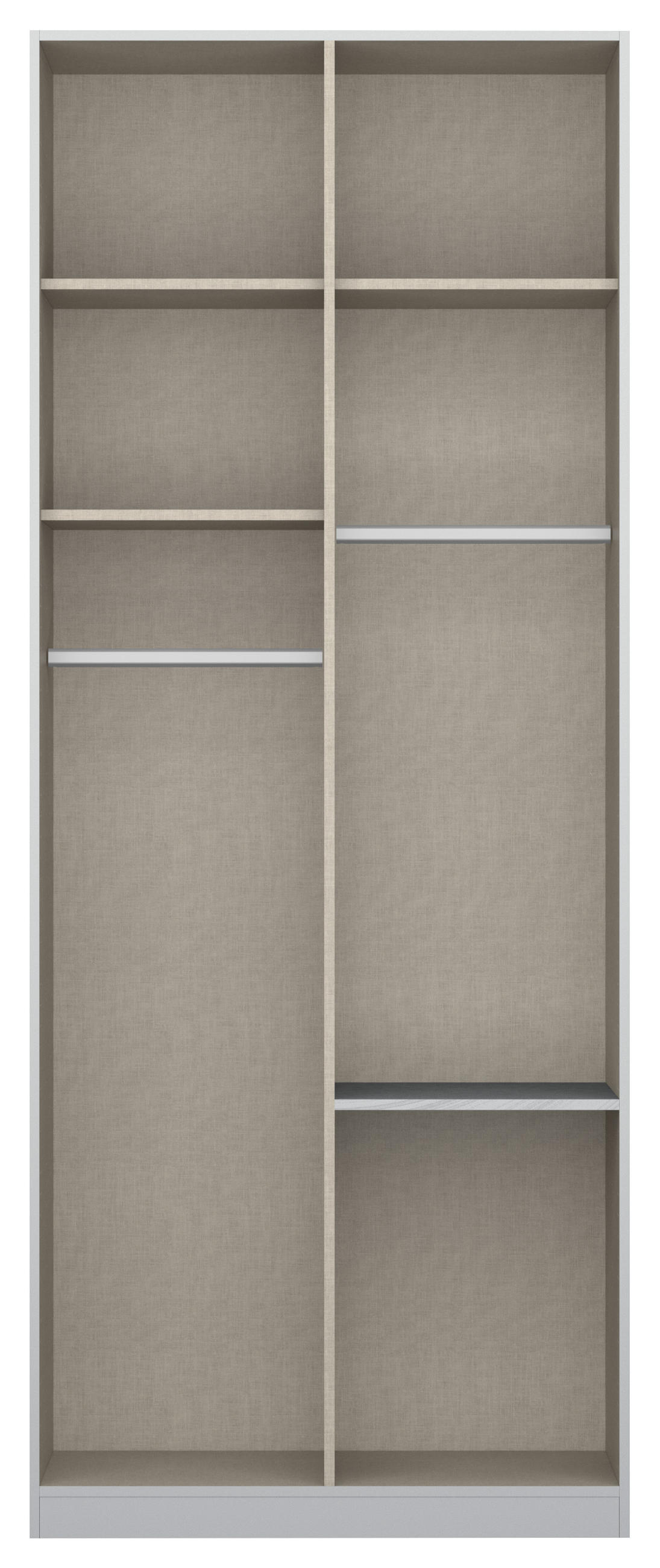 DREHTÜRENSCHRANK in Sonoma Eiche - Alufarben/Sonoma Eiche, Modern, Holzwerkstoff (91/229/54cm) - Rauch Möbel