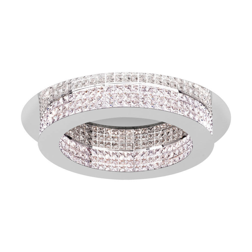 STROPNÍ LED SVÍTIDLO, 70,0/12,5 cm  - barvy chromu, Konvenční, kov (70,0/12,5cm) - Eglo