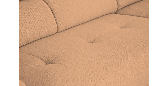 ECKSOFA Rostfarben Struktur  - Rostfarben/Schwarz, Design, Kunststoff/Textil (284/205cm) - Xora