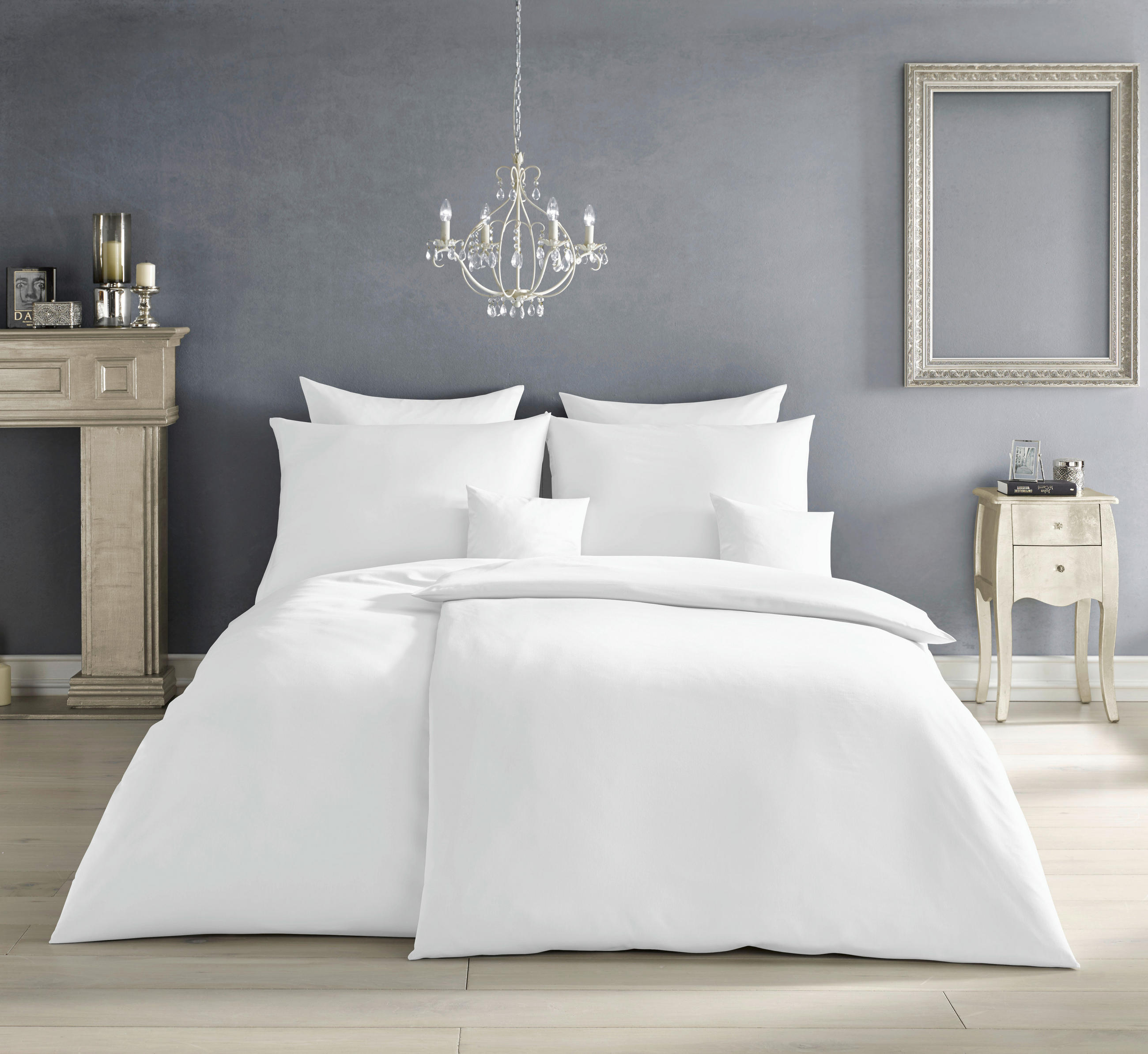 BETTWÄSCHE Satin 155/200 cm  - Silberfarben, Basics, Textil (155/200cm) - Fleuresse