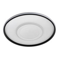 LED-DECKENLEUCHTE Redona 50/6 cm   - Schwarz/Weiß, KONVENTIONELL, Kunststoff/Metall (50/6cm) - Näve