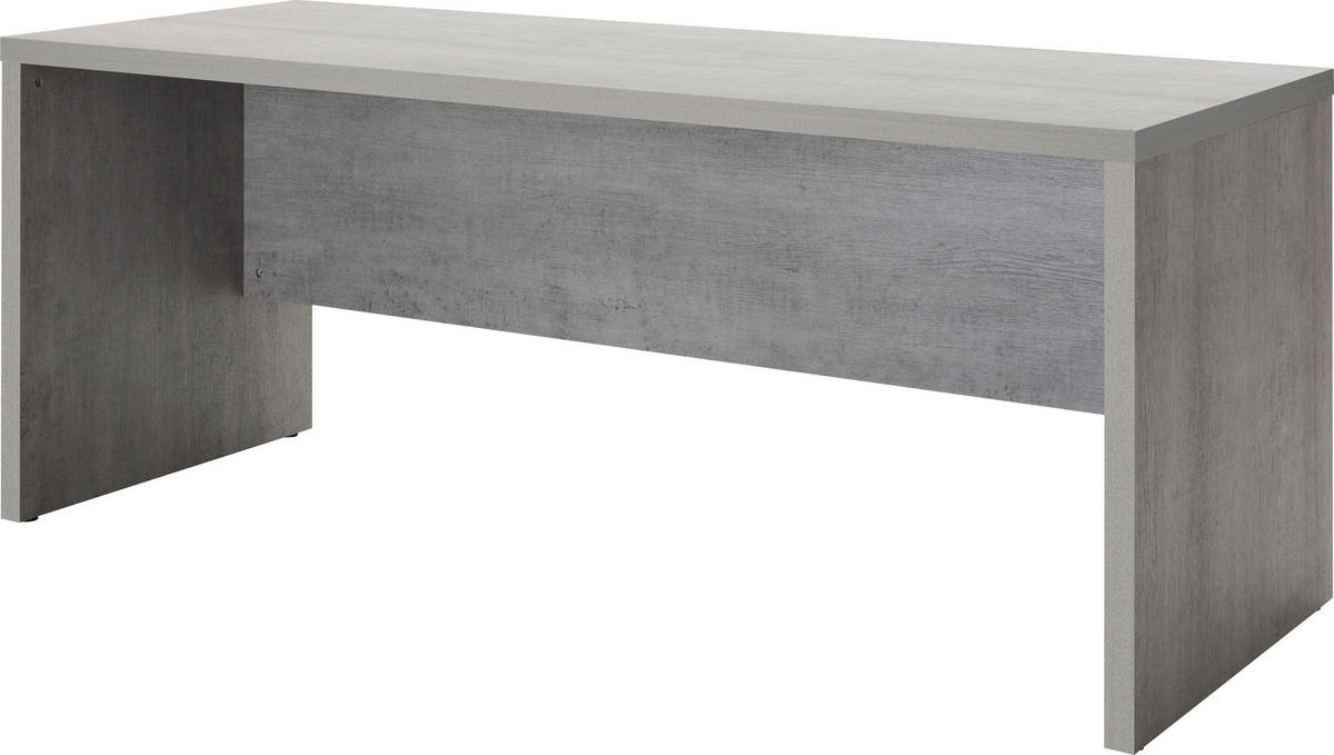 SCHREIBTISCH 180/69/74 cm  in Grau  - Grau, Design, Holzwerkstoff (180/69/74cm) - Carryhome