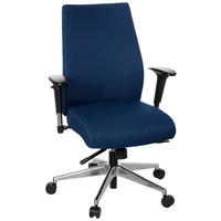 OTOČNÁ ŽIDLE, plochá tkanina, tmavě modrá, černá - černá/barvy hliníku, Moderní, kov/textil (57/116/51cm) - MID.YOU