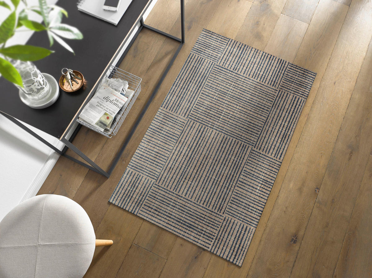 FUßMATTE  70/120 cm  Braun, Beige  - Beige/Braun, KONVENTIONELL, Kunststoff/Textil (70/120cm) - wash+dry