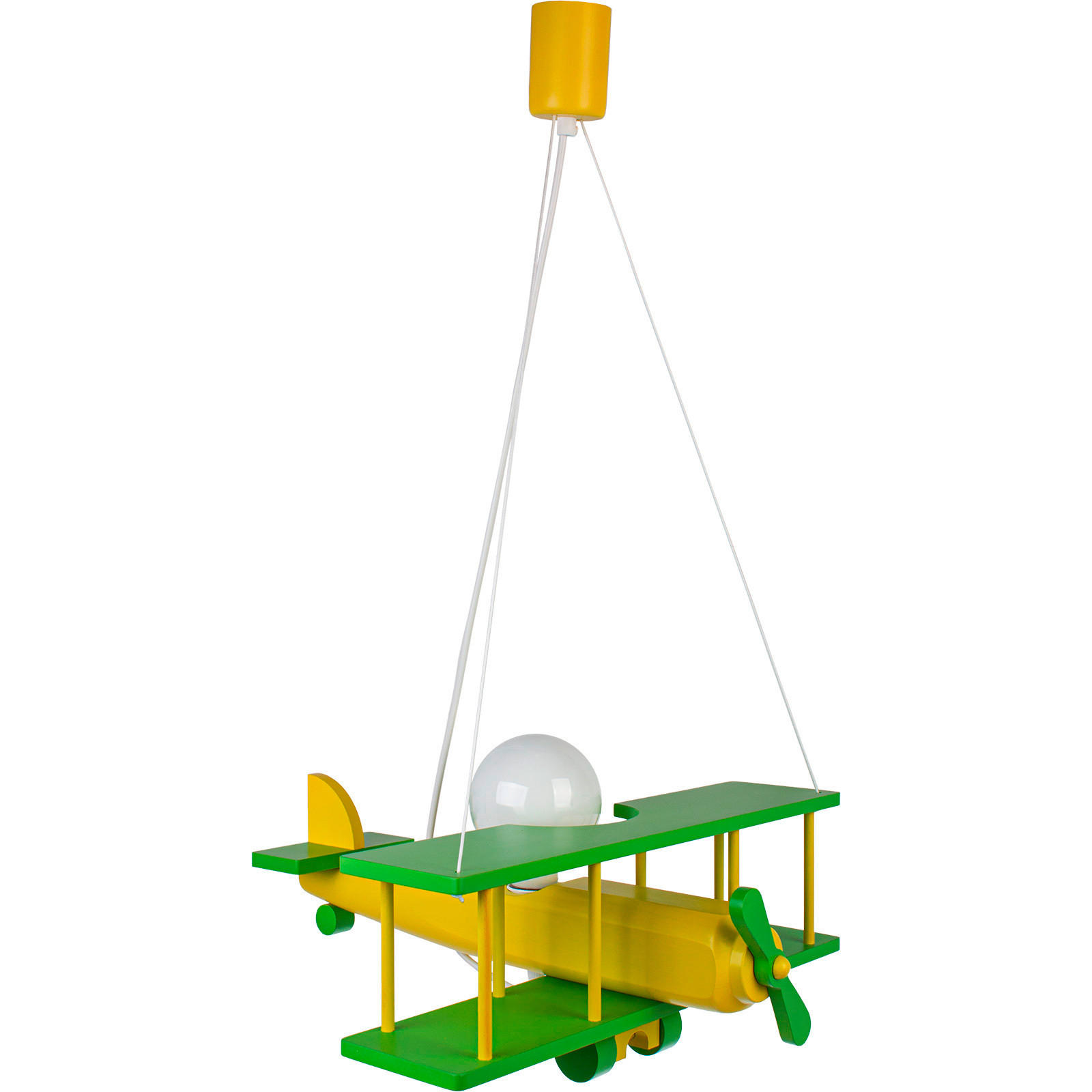 KINDERHÄNGELEUCHTE 42/45/75 cm   - Grün, KONVENTIONELL, Holz (42/45/75cm)