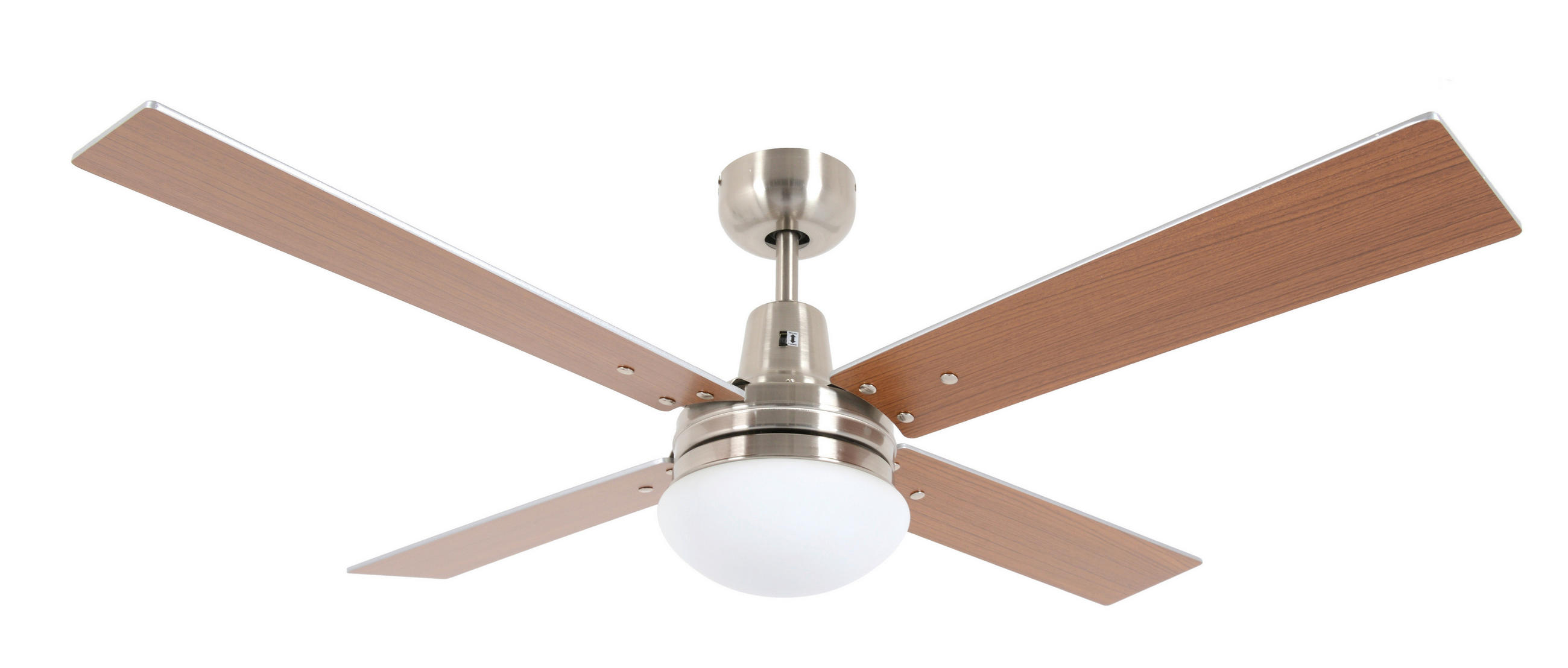 DECKENVENTILATOR 122/40 cm   - Chromfarben/Silberfarben, Basics, Holzwerkstoff/Metall (122/40cm) - P & B