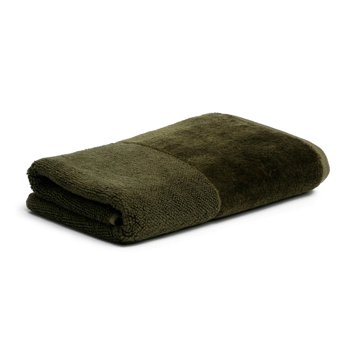 HANDTUCH BAMBOO LUXE Olivgrün  - Olivgrün, Basics, Textil (50/100cm) - Moeve