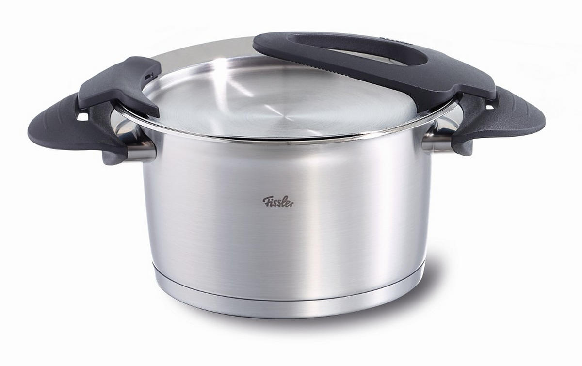 KOCHTOPFSET Intensa 5-teilig  - Silberfarben, Basics, Metall - Fissler