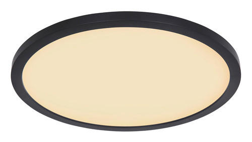 LED-Deckenleuchte Sapana 29,4/2,5 cm   - Opal/Schwarz, Basics, Kunststoff (29,4/2,5cm) - Globo