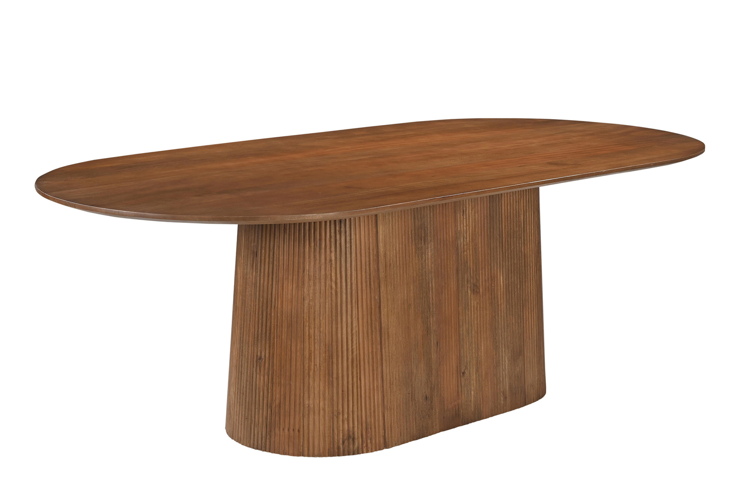 ESSTISCH 230/110/76 cm Echtholz  Holz oval Naturfarben  - Naturfarben, MODERN, Holz (230/110/76cm) - MID.YOU