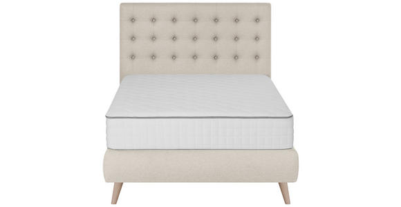 BOXSPRINGBETT 120/200 cm in Beige - Beige, Design, Holz/Textil (120/200cm) - Carryhome