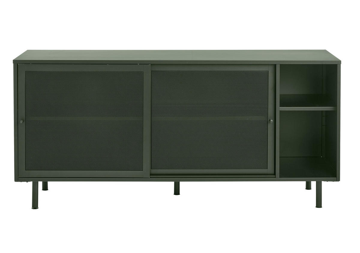SIDEBOARD  in 160/75/45 cm  - Olivgrün, Basics, Metall (160/75/45cm) - Boxxx