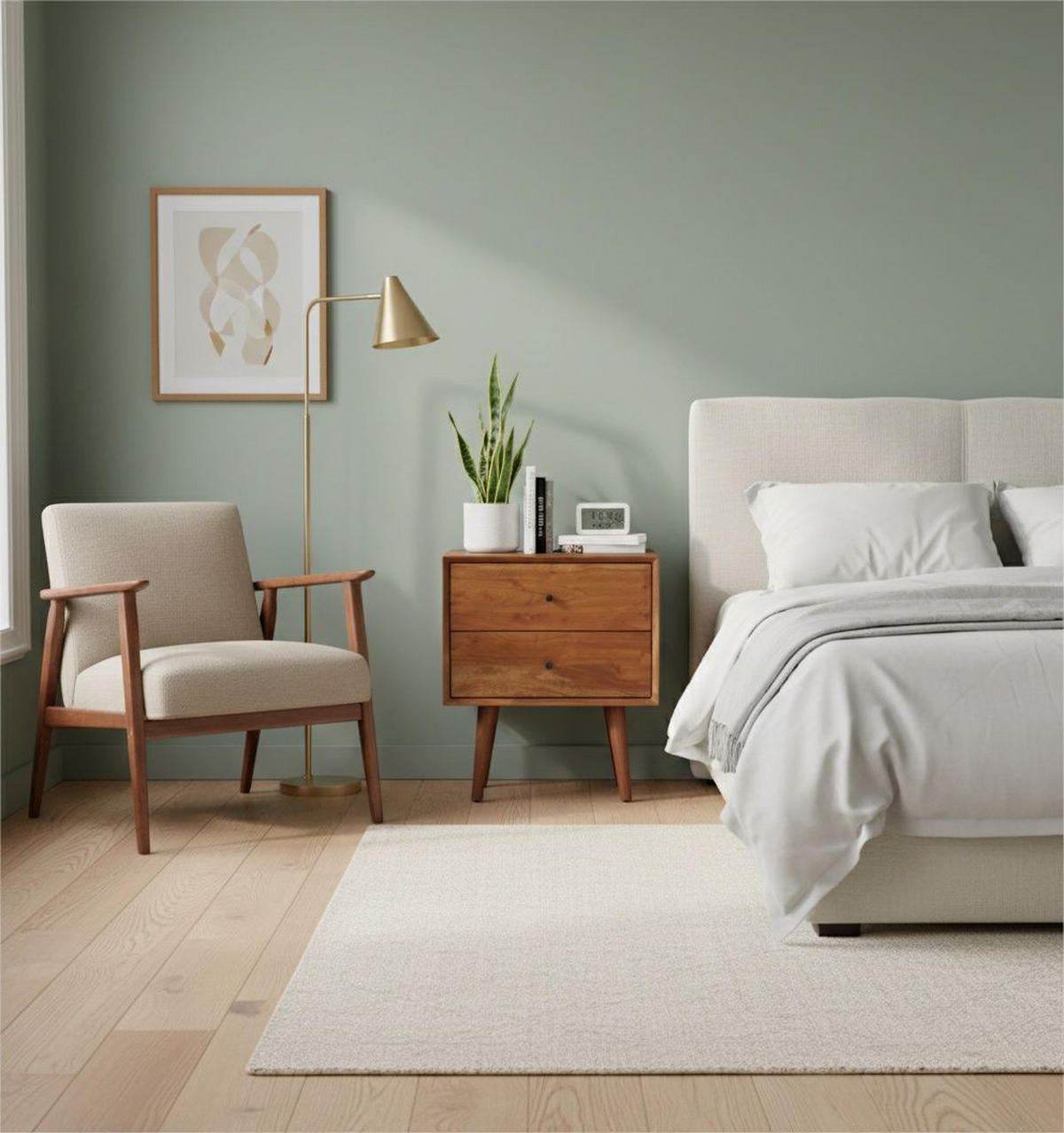 NACHTKÄSTCHEN 40/50/35 cm  in Hartholz Mangoholz Honig  - Schwarz/Honig, MODERN, Holz/Metall (40/50/35cm) - MID.YOU