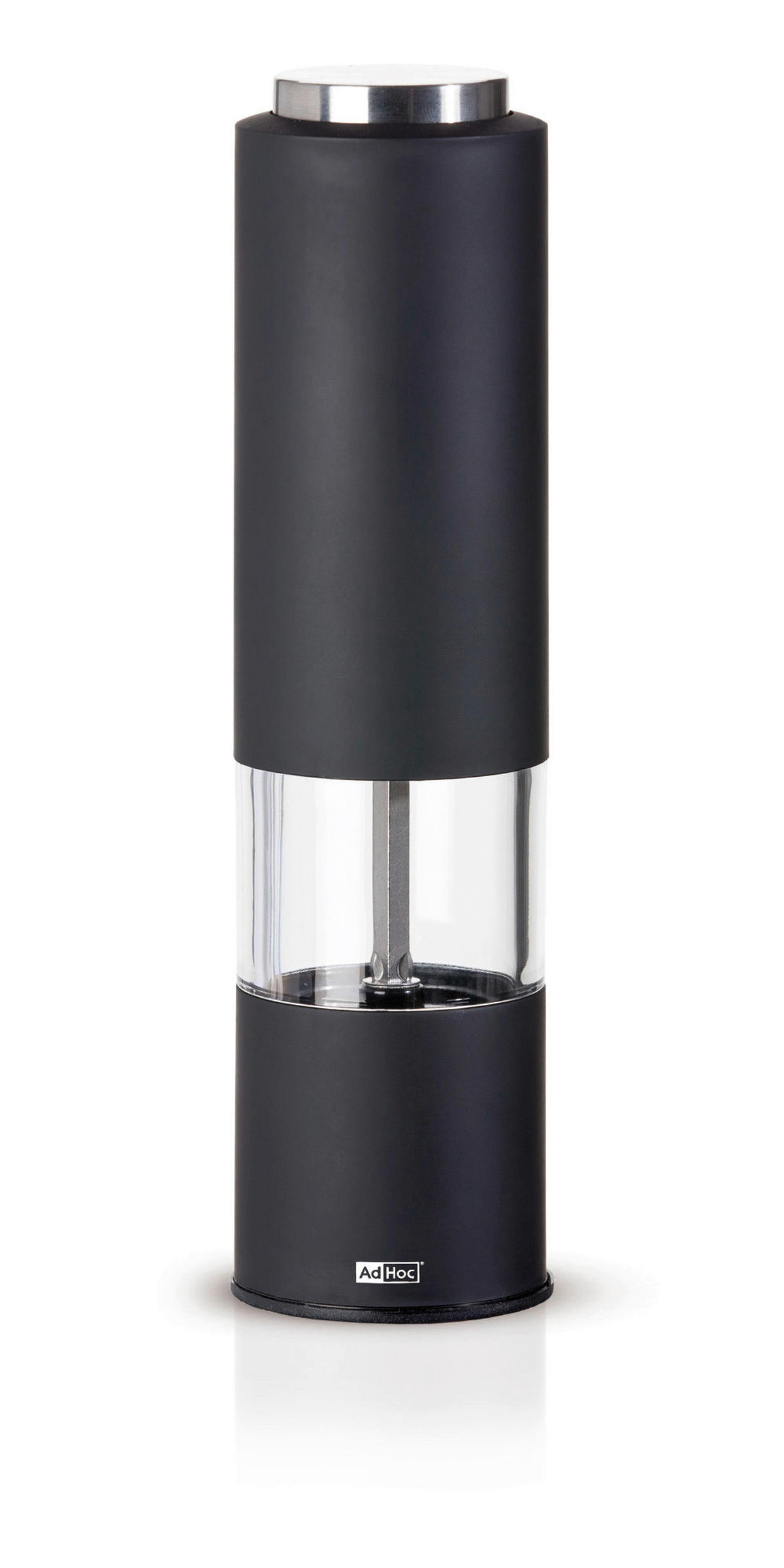 ELEKTR. SALZ-/PFEFFERMÜHLE TROPICA  - Schwarz, Design, Keramik/Kunststoff (5,0/21,5cm) - AdHoc