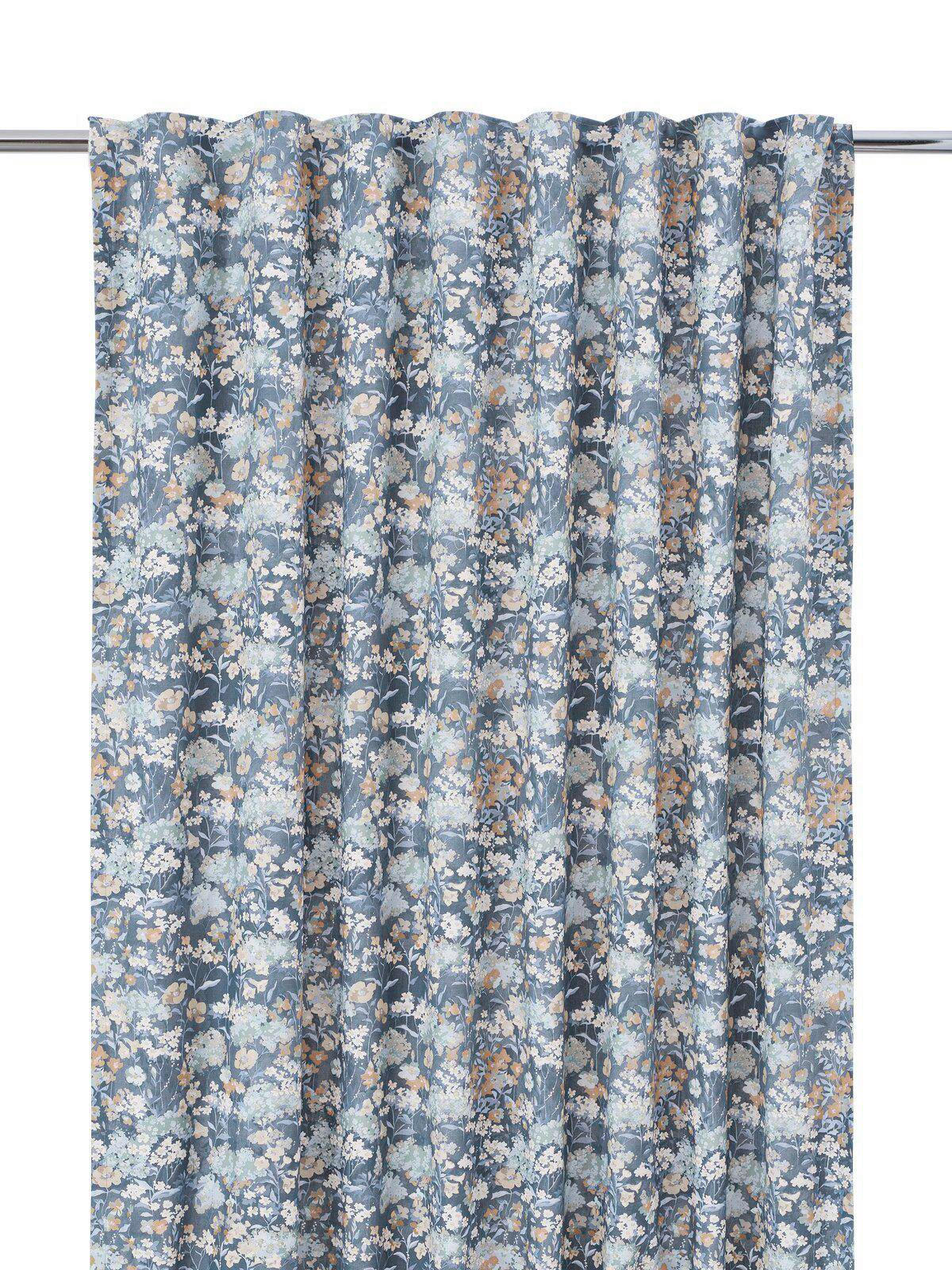 FERTIGVORHANG halbtransparent  - Blau, Design, Textil (135/280cm) - Svanefors