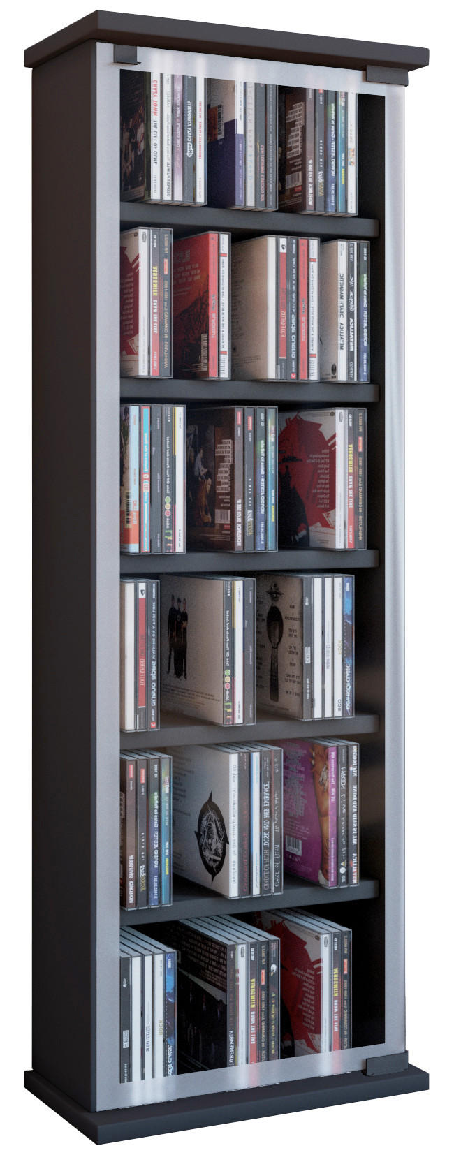 CD-HYLLA 31/92/18 cm  - svart, Klassisk, trämaterial/glas (31/92/18cm) - MID.YOU