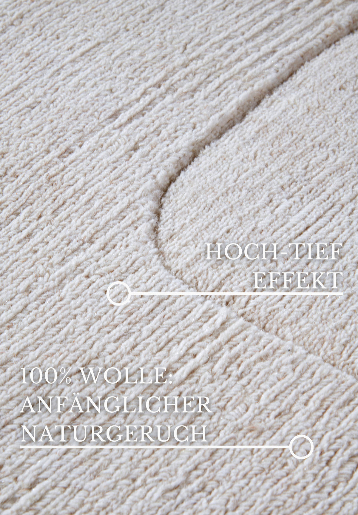 HANDWEBTEPPICH 120/170 cm Kollektion 1906 Creme  - Creme, Design, Textil (120/170cm) - Villeroy & Boch
