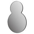 WANDSPIEGEL 90/60/2,5 cm  - Schwarz, Basics, Glas/Metall (90/60/2,5cm) - Xora