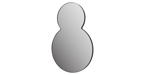 WANDSPIEGEL 90/60/2,5 cm  - Schwarz, Basics, Glas/Metall (90/60/2,5cm) - Xora