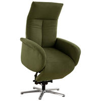 DREHSTUHL  in Flachgewebe Olivgrün  - Chromfarben/Olivgrün, Konventionell, Textil/Metall (75/112/82cm) - Sit & More