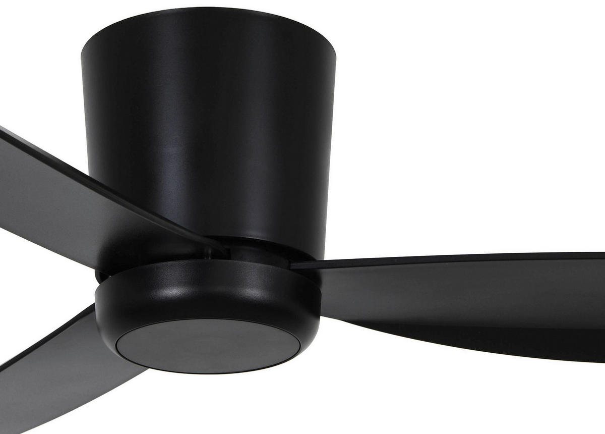 DECKENVENTILATOR - Schwarz, Trend, Kunststoff (137cm) - P & B
