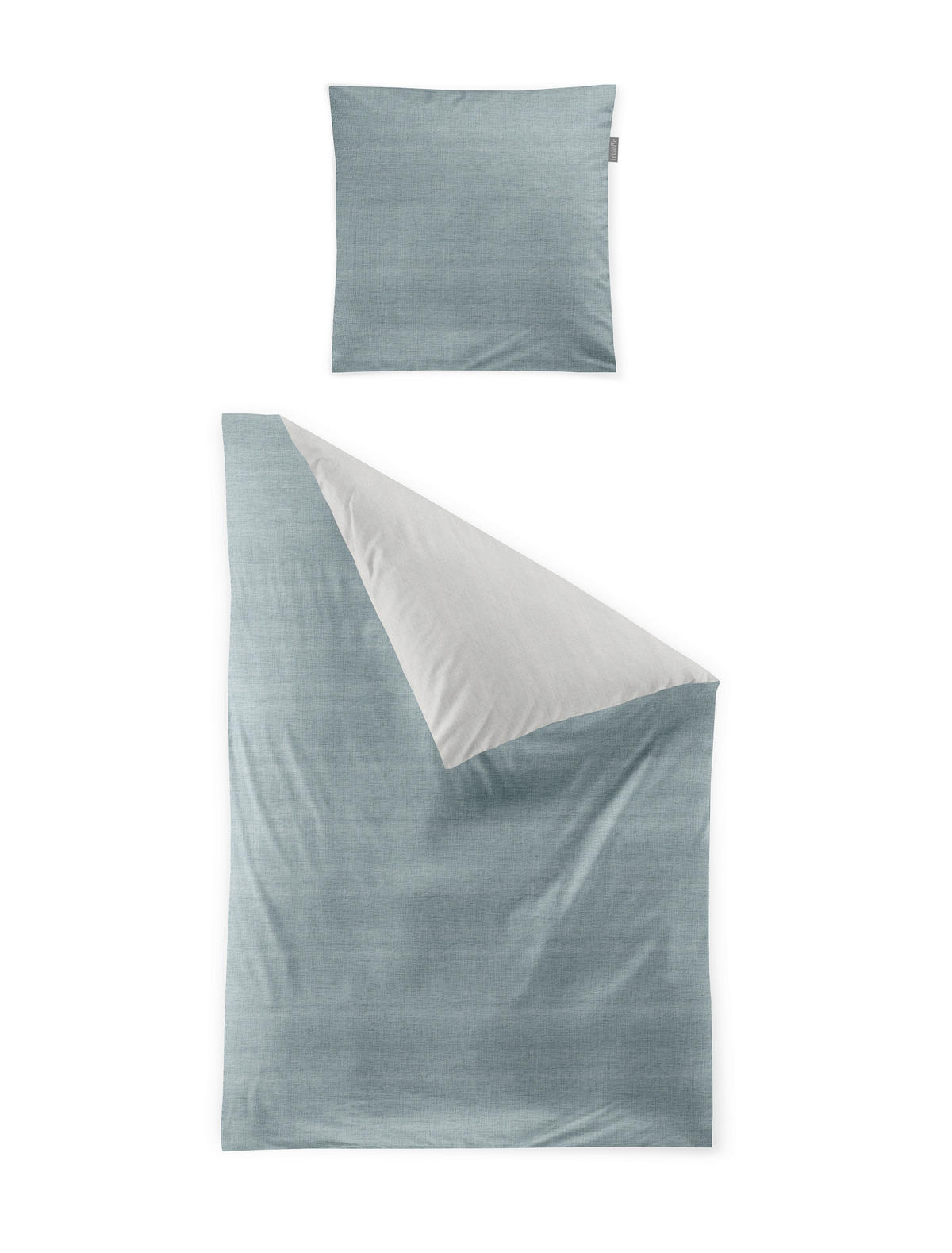 WENDEBETTWÄSCHE Makosatin 140/200 cm  - Blau, KONVENTIONELL, Textil (140/200cm) - Irisette