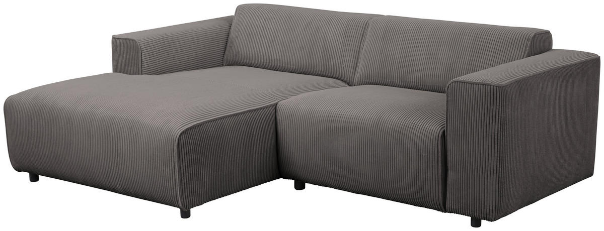 HÖRNSOFFA i manchester grå  - svart/grå, Design, textil/plast (161/234cm) - Livetastic