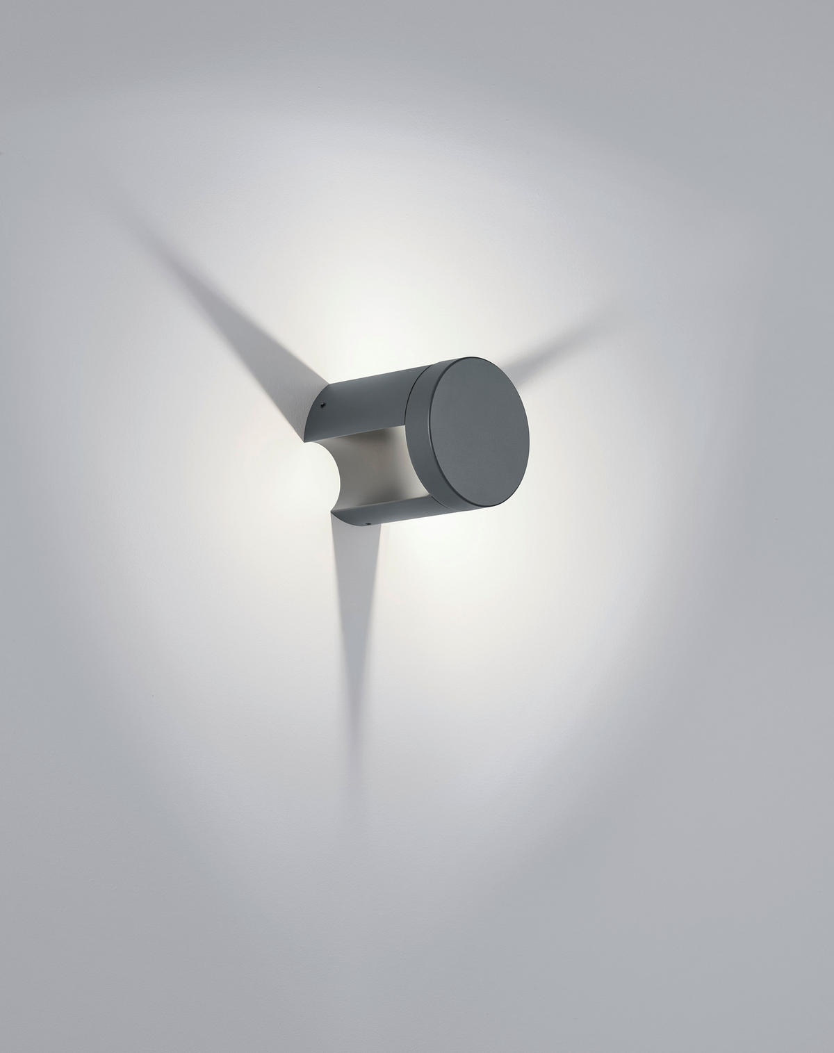 AUSSENWANDLEUCHTE Sky 12/18 cm  - Graphitfarben, Design, Metall (12/18cm) - Helestra