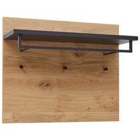 GARDEROBNI PANEL - barve hrasta/antracit, Design, kovina/les (80/65/27cm) - Dieter Knoll