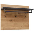 GARDEROBENPANEEL  in 80/65/27 cm  - Eichefarben/Anthrazit, Design, Holz/Metall (80/65/27cm) - Dieter Knoll