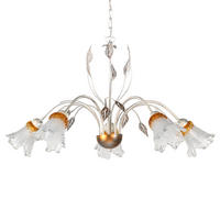LUSTER, 80/105 cm  - biela, Konventionell, kov/sklo (80/105cm)