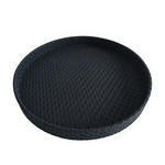 DEKOTABLETT 40/4 cm    - Schwarz, Design, Leder/Holzwerkstoff (40/4cm) - Ambia Home