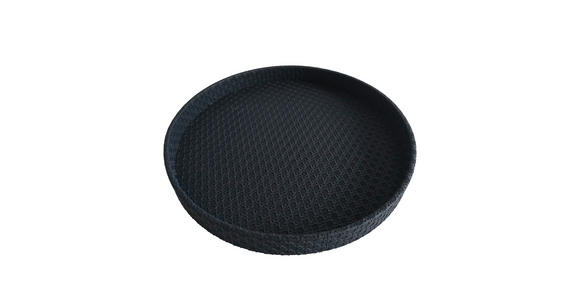 DEKOTABLETT 40/4 cm - Schwarz, Design, Leder/Holzwerkstoff (40/4cm) - Ambia Home